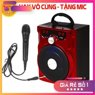 [TẶNG 1 MIC KARAOKE CÓ VANG 100K] Loa Kẹo Kéo Karaoke Bluetooth Mini P88 - Loa Hat Karaoke Bluetooth Cầm Tay