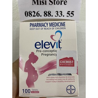 Vitamin tổng hợp elevit bầu 100 viên ( date 2024)