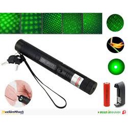 Đèn lazer - Laser - bút laze tia xanh / đỏ cực sáng công suất lớn có thể đốt cháy qua diêm bao gồm bộ sạc, có điều chỉnh