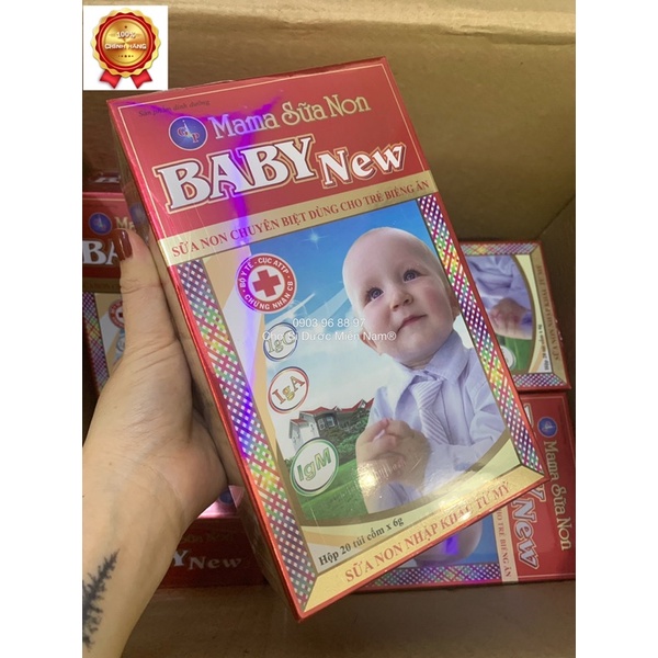 Mama sữa non baby new GP (20 túi x6g)| Sữa non nhập khẩu Mỹ| Chợ Sỉ Dược Miền Nam