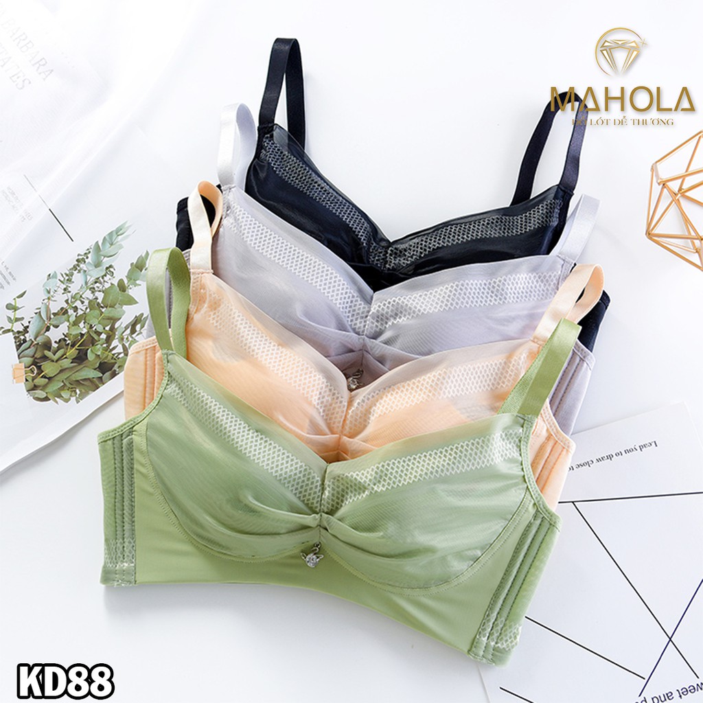 Áo lót đệm mỏng cup lớn không gọng cho người ngực to Mahola KD88