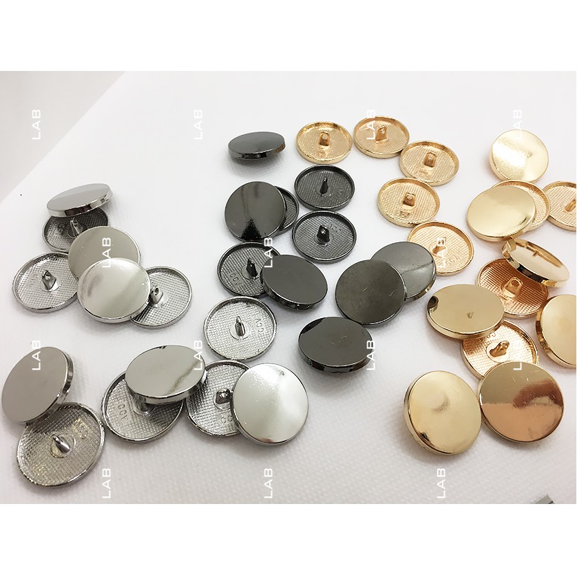 Khuy - cúc kim loại tròn theo size cài áo, đầm, áo khoác, manteau, tend coat (chiếc)