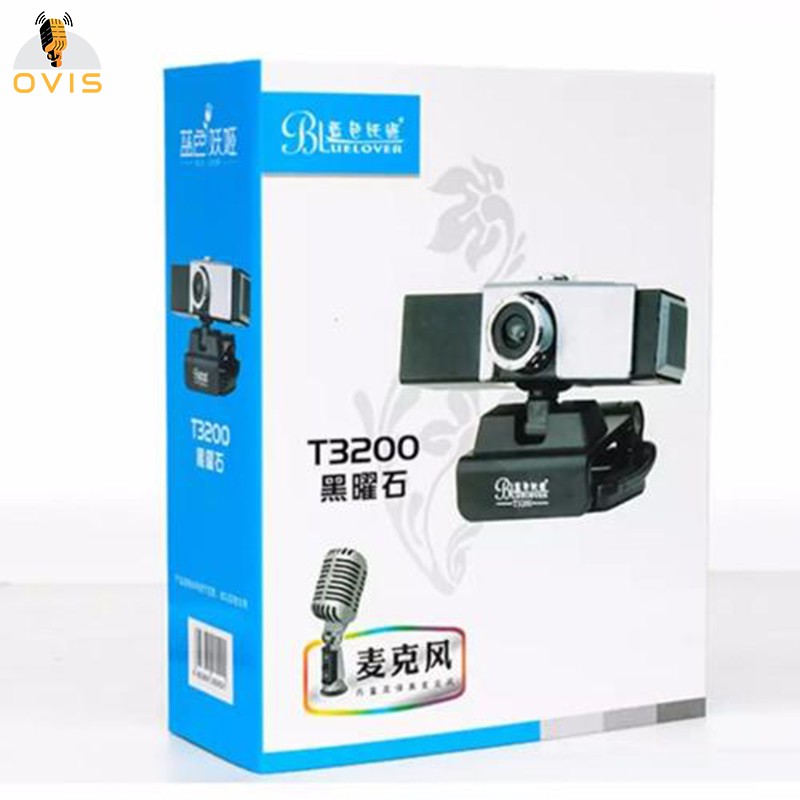 [BH 12 THÁNG] Webcam Máy Tính Bluelover T3200 Chuyên Dụng Live Stream, Video Call