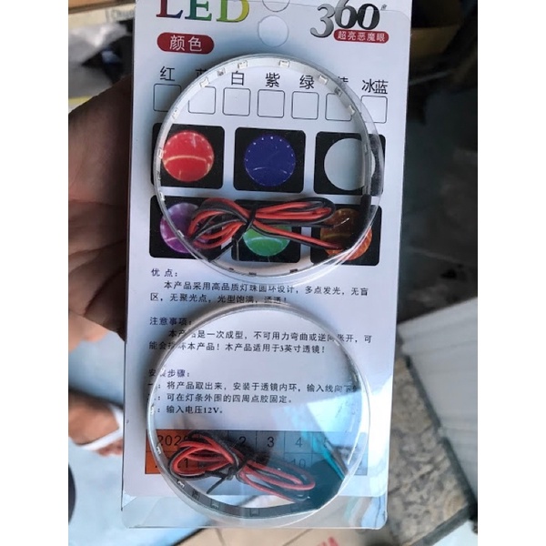 Vòng Mắt quỷ đủ màu dùng chế bi cầu led
