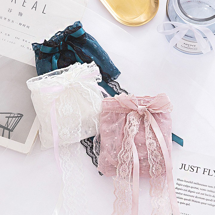 Quần lót ren nữ đính nơ dài cute ❤️ FREESHIP ❤️ Quần chip nữ xinh mộng mơ - Lolie House (Có ảnh thật) | BigBuy360 - bigbuy360.vn