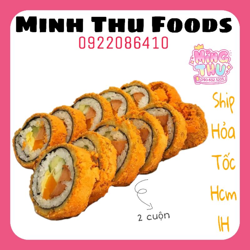 Kimpap / Gympap / Cơm cuộn tẩm bột chiên xù hộp 3 cuộn