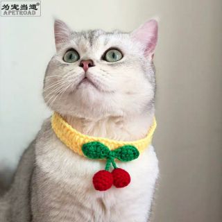 Vòng cổ hình quả cherry cho mèo, cún