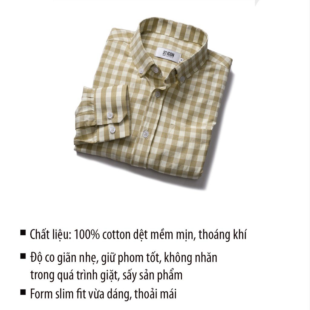 Áo sơ mi nam DOUBLE'D caro kẻ vuông SP2KEM00 | BigBuy360 - bigbuy360.vn