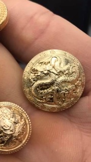 Nút rồng nam mạ vàng ko gỉ