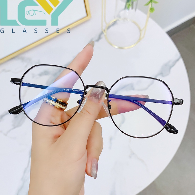 Mắt Kính Chống Ánh Sáng Xanh Thời Trang Hàn Quốc Cổ Điển Dành Cho Nam Và Nữ 75021