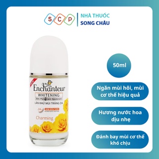 Lăn khử mùi nước hoa/ dưỡng trắng da Enchanteur Charming 50ml/ chai