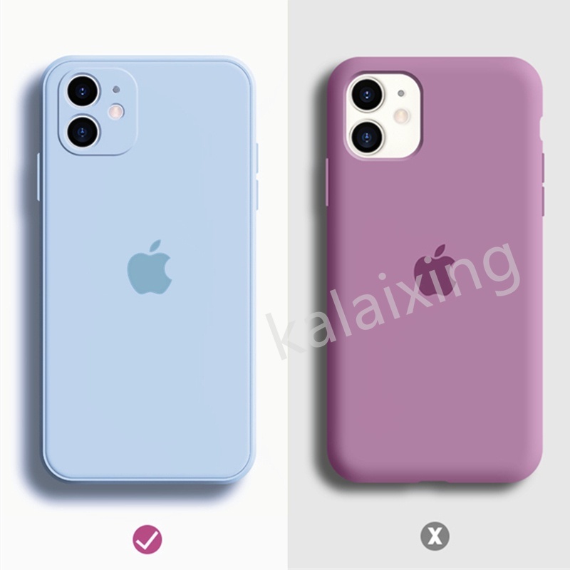 ốp lưng iPhone XR X Xs Max 11 Pro Max vỏ điện thoại silicone đầy màu sắc hình vuông