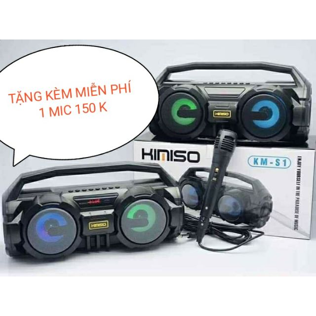 Loa Bluetooth không dây- bass cực mạnh- led cực hay. Tặng kèm miễn phí 1 mic trị giá 150k