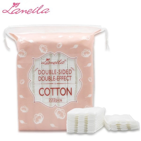 Bông Tẩy Trang Cotton Lameila Gói 222 Miếng