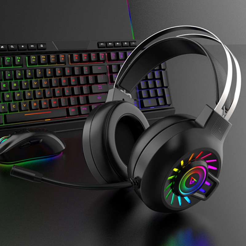 Tai Nghe Trùm Đầu Chơi Game Có Dây 3.5mm Rgb