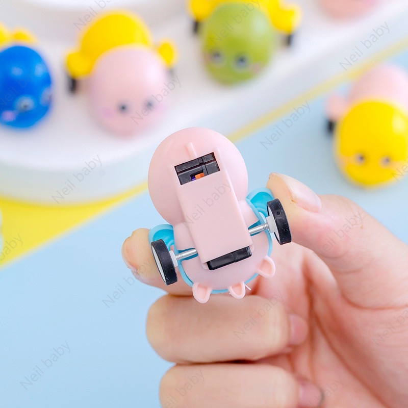 Động vật mini kéo xe lại, đồ chơi nhỏ sáng tạo hoạt hình, đồ chơi giáo dục trẻ em, xe đồ chơi giải quà tặng mẫu giáo