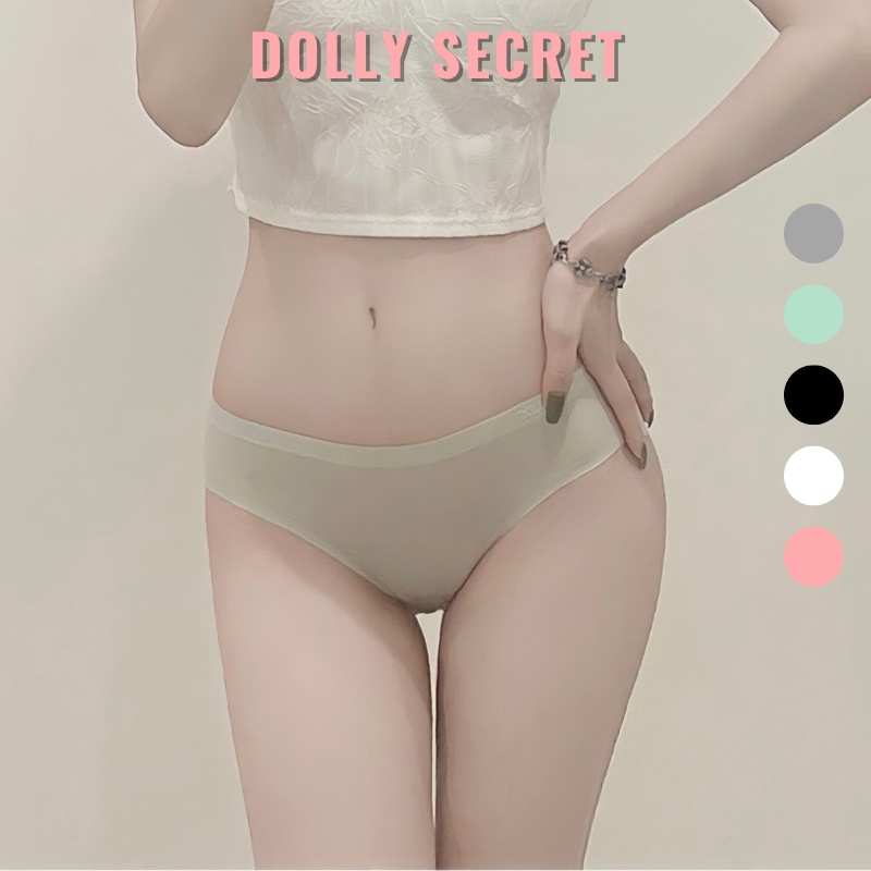 Quần lót nữ su tuyết mát lạnh thông hơi cao cấp không viền may chống lộ DOLLY SECRET QL066