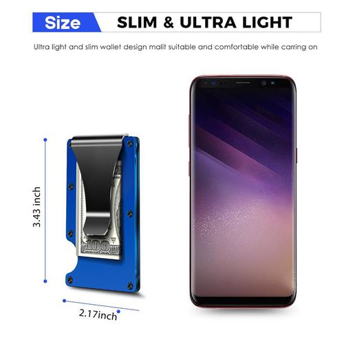 Ví Đựng Thẻ Bằng Kim Loại Mỏng Đơn Giản Dành Cho Nam Và Nữ