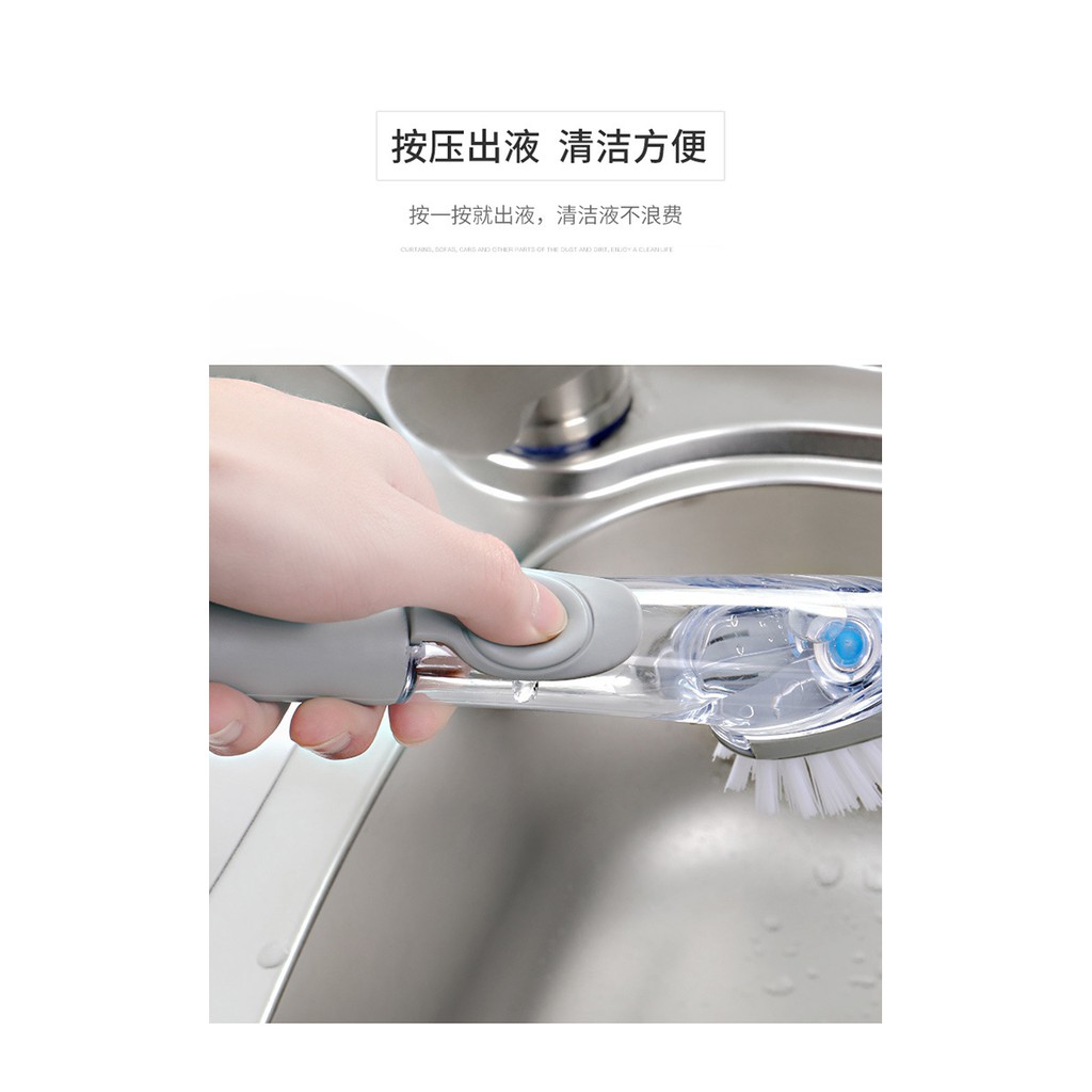 Bàn Chải Vệ Sinh Đồ Dùng Nhà Bếp Cán Dài Tiện Lợi