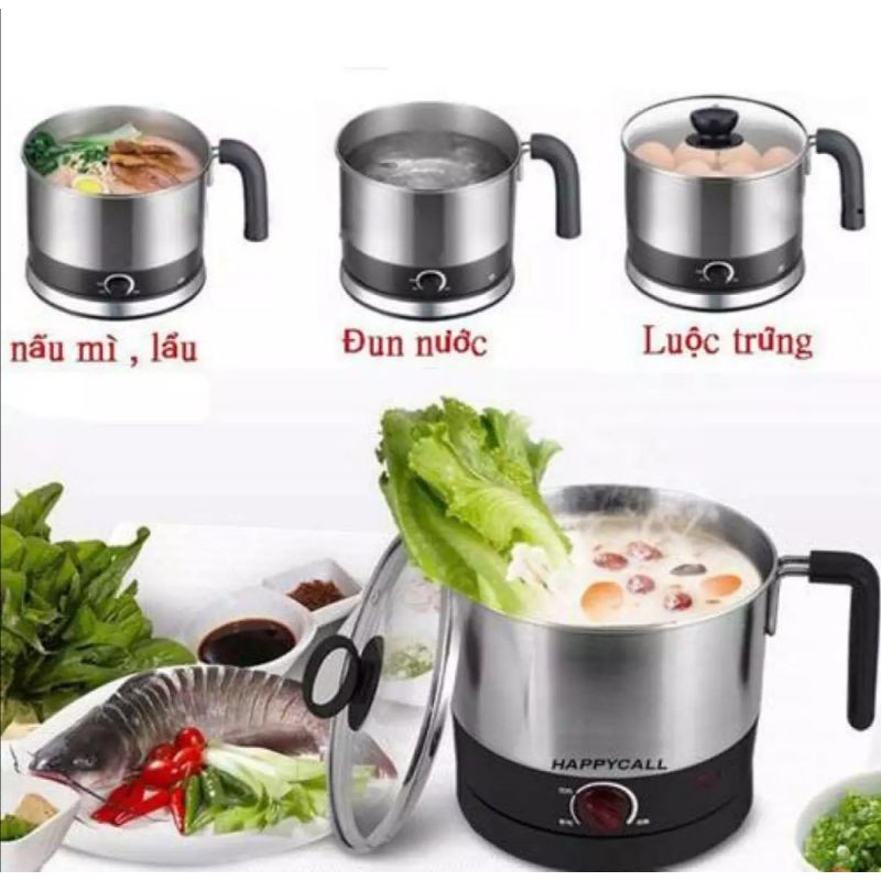 Nồi lẩu mini đa năng. Bảo hành chính hãng 12 tháng, lỗi 1 đổi 1. Tiện dụng cho cả gia đình, văn phòng.