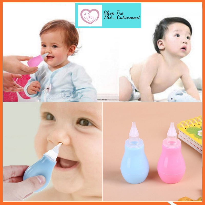 Ống bóp hút mũi an toàn cho bé, Dụng cụ hút mũi silicon siêu mềm