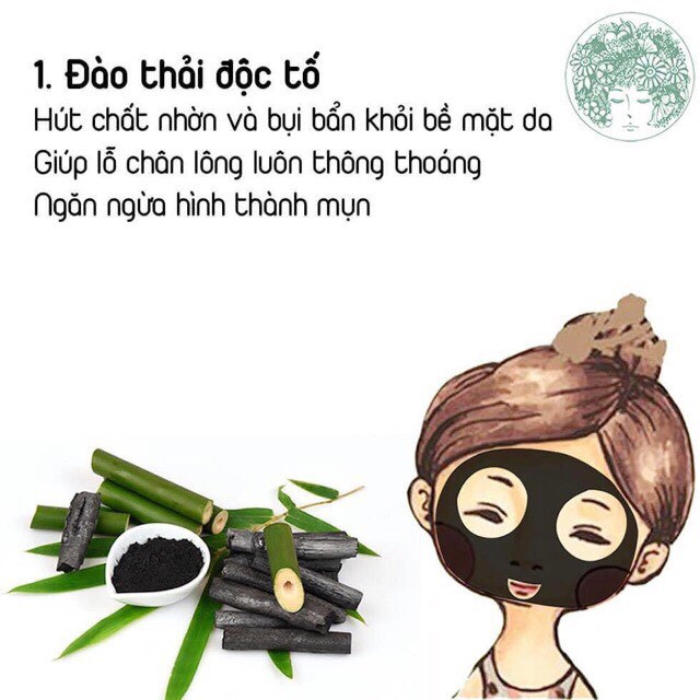 Bột Làm Trắng Răng Than Tre Hoạt Tính Handmade