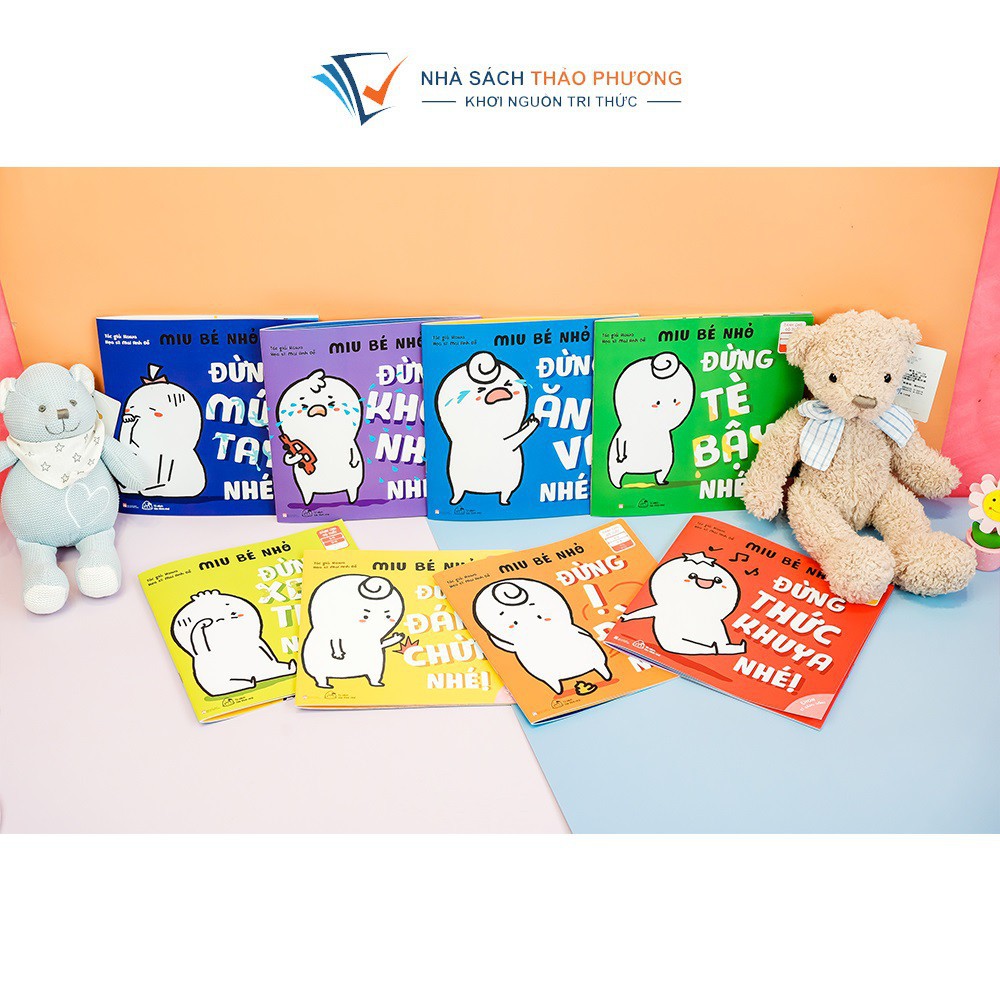 Sách Ehon kỹ năng sống - Miu bé nhỏ bộ 8 cuốn cho bé 1-6 tuổi