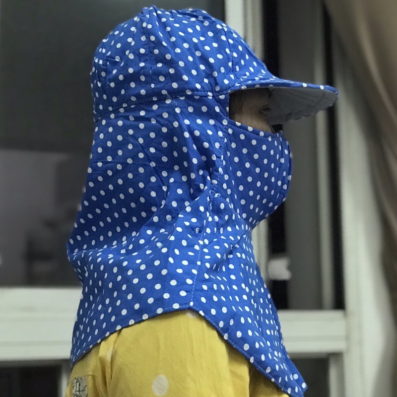 [Mã FAMAYFA2 giảm 10K đơn 50K] KHẨU TRANG NÓN CHỐNG NẮNG chấm bi | BigBuy360 - bigbuy360.vn