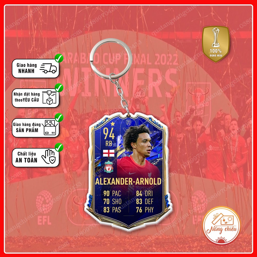 Móc khóa Alexander-Arnold, CLB bóng đá Liverpool - Dày In Sắc Nét 2 Mặt