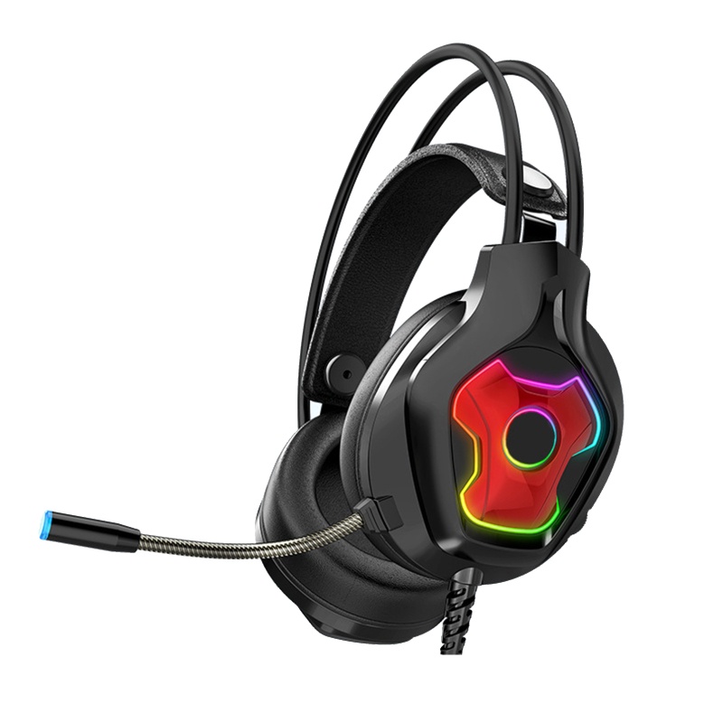 Tai Nghe Trùm Đầu Chơi Game Gấp Gọn Có Đèn LED Âm Thanh Hifi