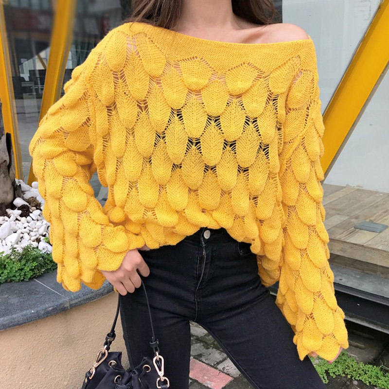 Áo len tay loe phong cách Hàn Quốc dành cho nữ | BigBuy360 - bigbuy360.vn