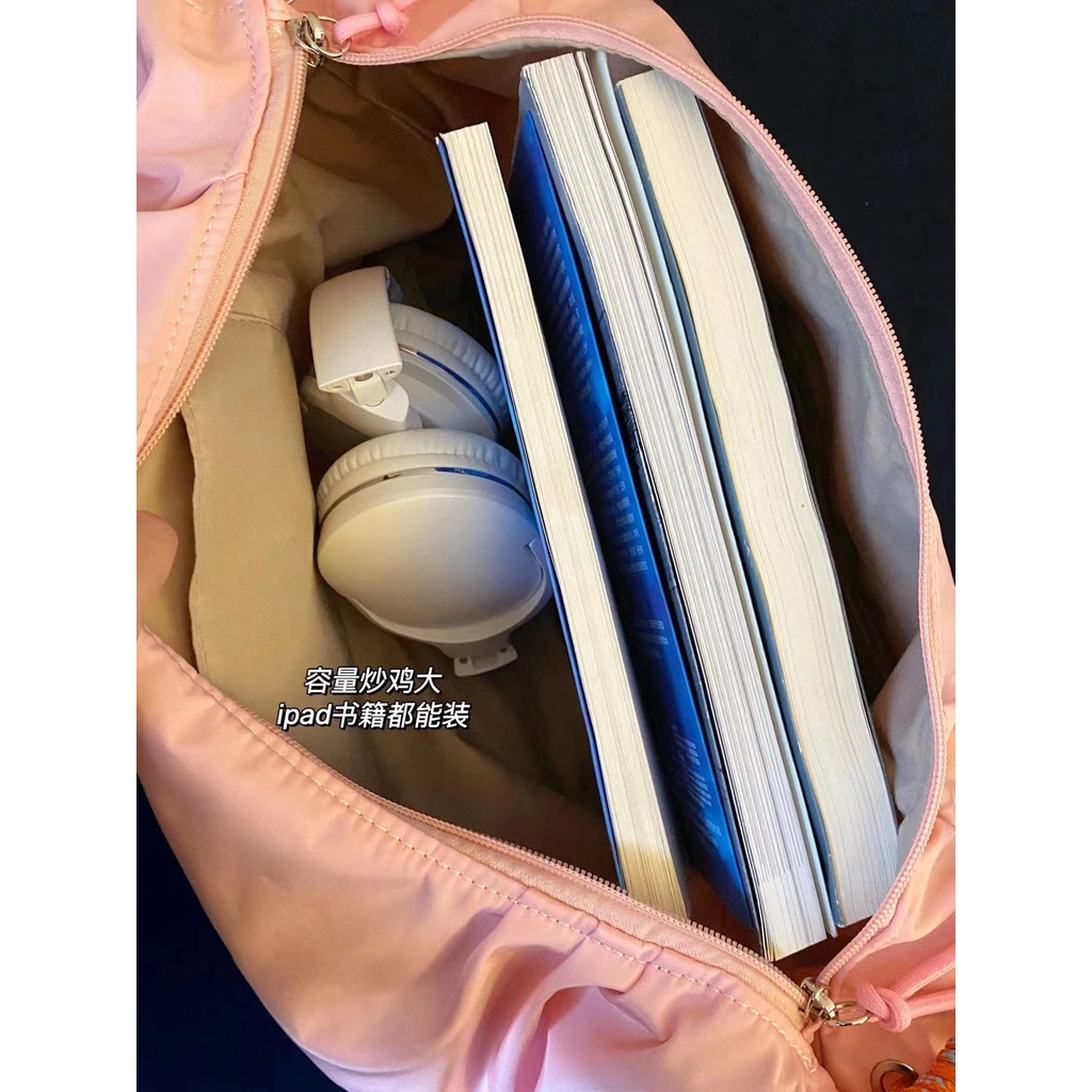 Túi Đeo Chéo Thêu Hình Bánh Donut Sức Chứa Lớn Thời Trang Mùa Hè Dành Cho Nữ