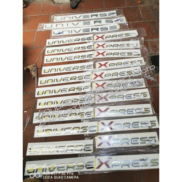 Bộ tem chữ UNIVERSE XPRESS hàng xịn HUYNDAI MOBIS.
