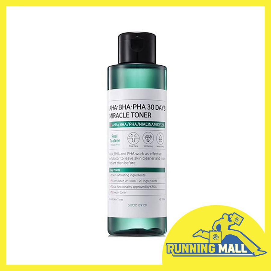 Nước Hoa Hồng Giảm Mụn, Thu Nhỏ Lỗ Chân Lông SOME BY MI AHA – BHA – PHA 30 DAYS MIRACLE TONER