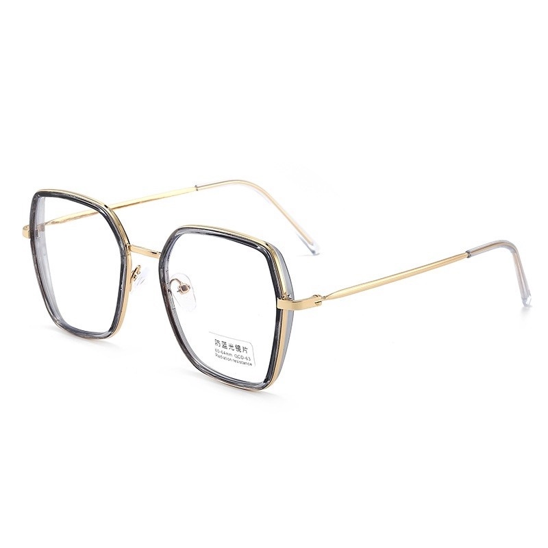 (KIQI-FASHION) COD Mắt Kính Chống Tia Sáng Xanh Gọng Lớn Thời Trang Cho Nữ