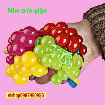 Trứng Lưới Slime Nho Trút Giận, Quả Bóng Lưới Slime Gudetama Squishy Mochi