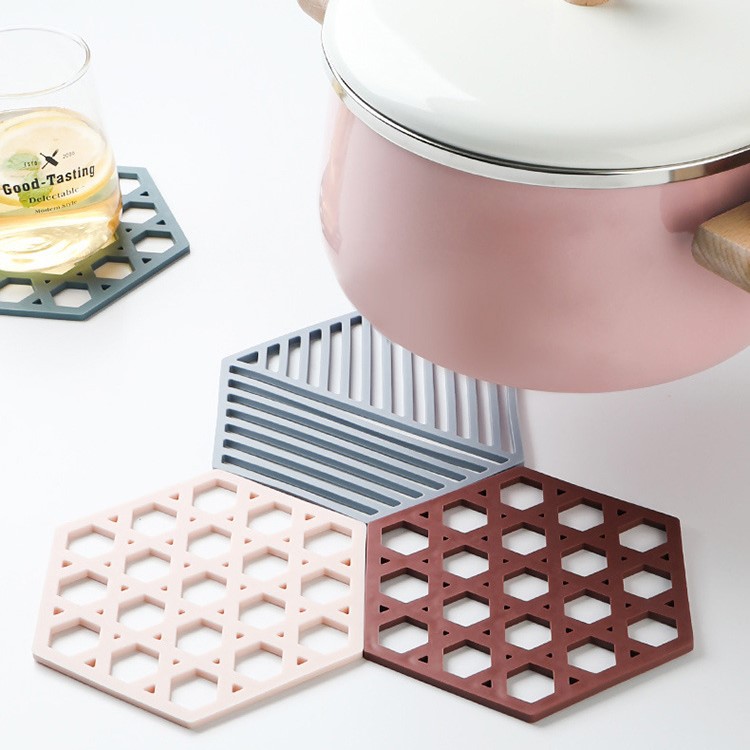 [DEAL SỐC] Miếng đế lót nồi, ly để bàn bếp cách nhiệt bằng silicone phong cách Bắc Âu | BigBuy360 - bigbuy360.vn