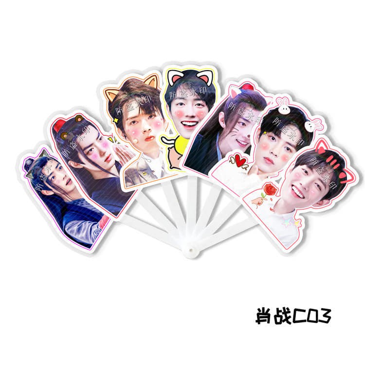 QUẠT CẦM TAY HÌNH TIÊU CHIẾN, VƯƠNG NHẤT BÁC TRẦN TÌNH LỆNH - QUẠT CẦM TAY HÌNH BJYX BÁC QUÂN NHẤT TIÊU