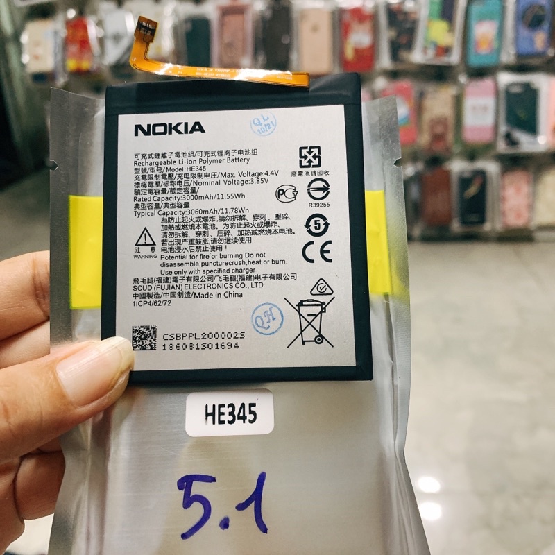 Pin Nokia 5.1 - HE345 - Pin Nokia 8.1 - HE377 - X7 - HE363