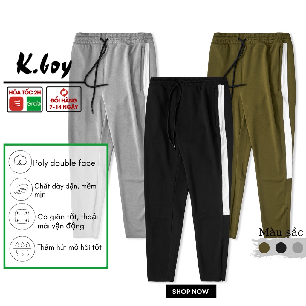 Quần jogger nam,quần thể thao thun cao cấp kboy màu basic bigsize thoáng mát dễ phối đồ du lịch, gym, dạo phố,... - JG06