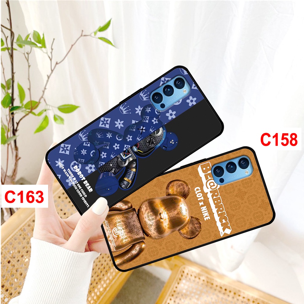 Ốp lưng Oppo Reno 4 - 4 Pro - Reno 5 in hình gấu bearbrick thời trang cao cấp cá tính. Ốp oppo rẻ bền đẹp.