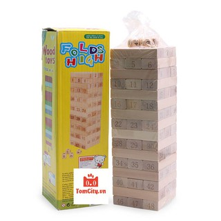 Rút gỗ số - Jenga cỡ lớn  30cm - Đồ chơi giáo dục cho bé