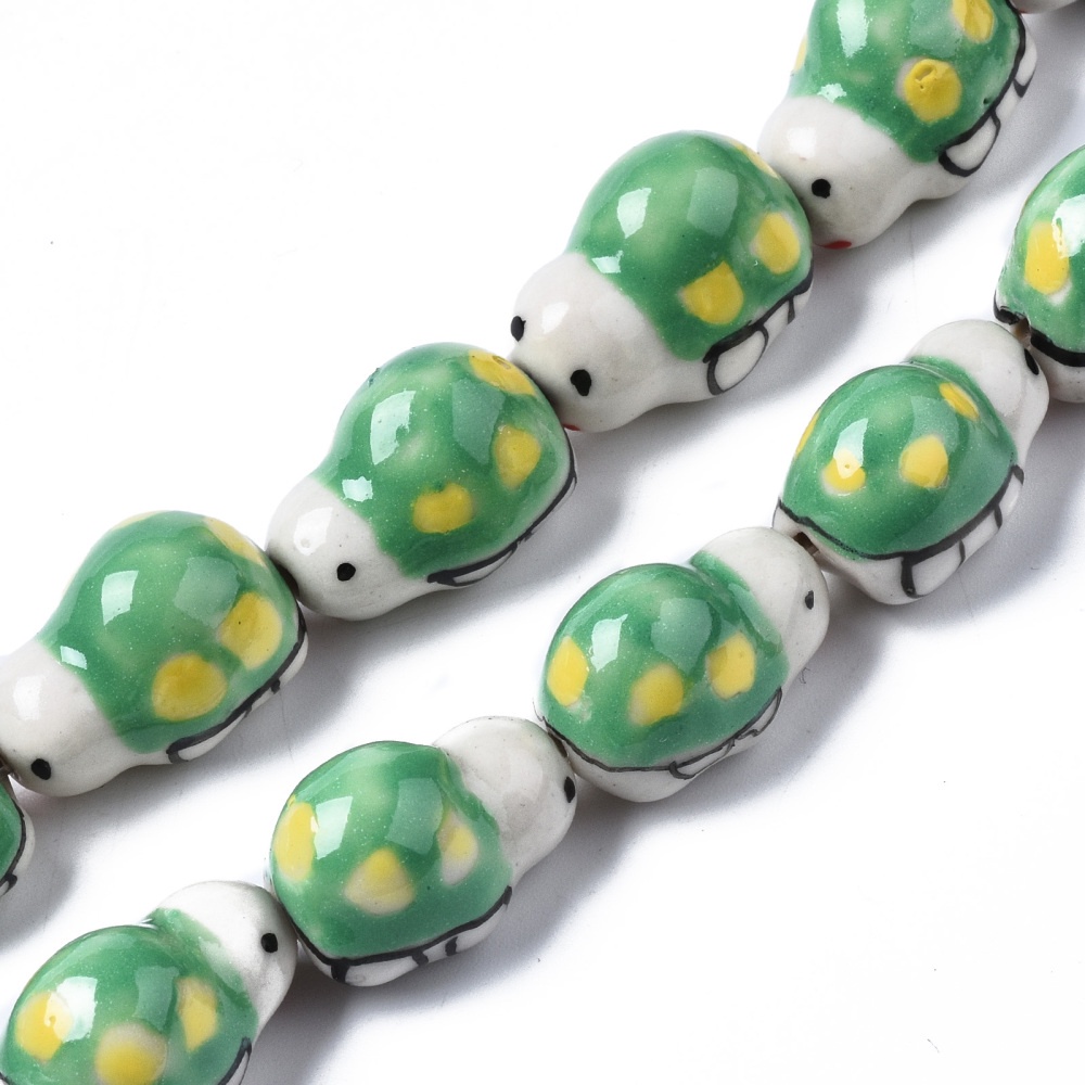 Chuỗi Hạt Gốm Sứ Handmade 1 Sợi Hình Chữ Nhật/Hoa Hồng/Oval/Ngôi Sao/Trái Tim/Hoa Hồng Làm Trang Sức Thủ Công