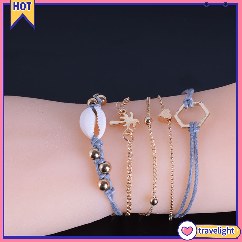 (Travelight) Set 5 vòng tay thiết kế đa dạng thời trang cho nữ K2