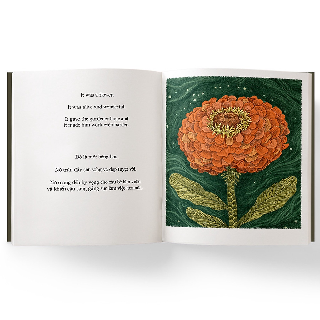Sách Người Làm Vườn Tí Hon - The Little Gardener (Song Ngữ Anh - Việt)
