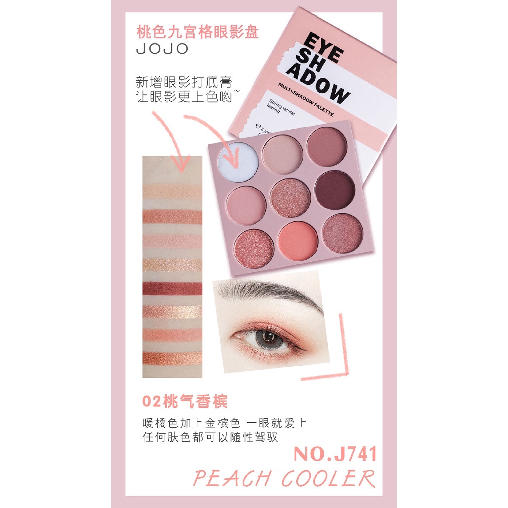 Phấn Mắt 9 Ô Jojo Eyeshadow Multi-Shadow Palette