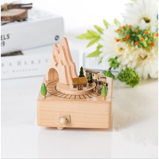Hộp nhạc gỗ siêu đáng yêu