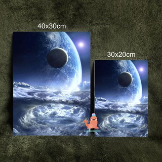 (Nhiều mẫu) Tranh treo tường Dải ngân hà - Tranh treo không đóng đinh