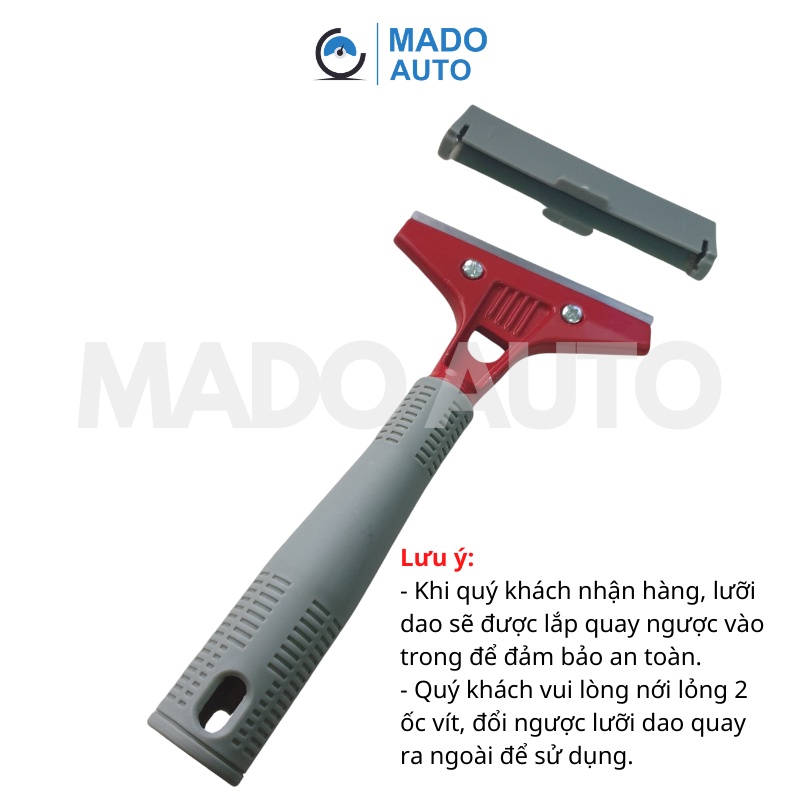 Dao cạo vệ sinh kính lưỡi 10cm hỗ trợ dán Film cách nhiệt MADO AUTO CR-D83