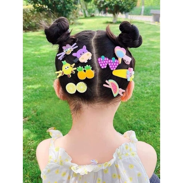 Sét 14 kẹp tóc dễ thương cho bé gái